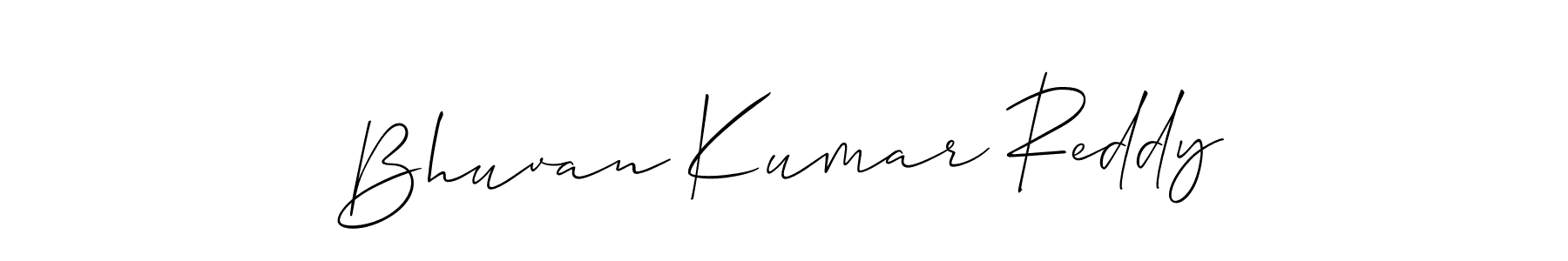 Create a beautiful signature design for name Bhuvan Kumar Reddy. With this signature (Allison_Script) fonts, you can make a handwritten signature for free. Bhuvan Kumar Reddy signature style 2 images and pictures png