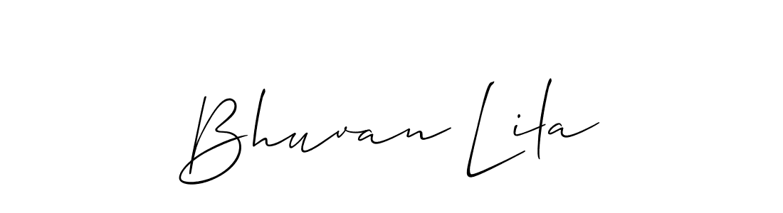 Design your own signature with our free online signature maker. With this signature software, you can create a handwritten (Allison_Script) signature for name Bhuvan Lila. Bhuvan Lila signature style 2 images and pictures png
