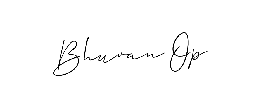 Allison_Script is a professional signature style that is perfect for those who want to add a touch of class to their signature. It is also a great choice for those who want to make their signature more unique. Get Bhuvan Op name to fancy signature for free. Bhuvan Op signature style 2 images and pictures png