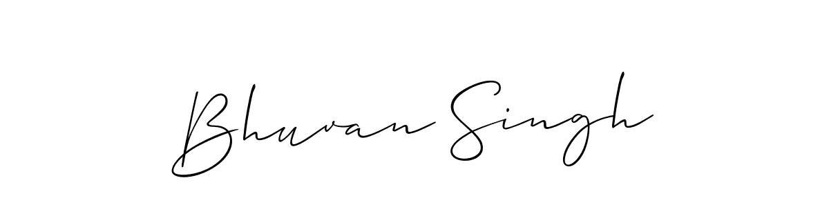 Create a beautiful signature design for name Bhuvan Singh. With this signature (Allison_Script) fonts, you can make a handwritten signature for free. Bhuvan Singh signature style 2 images and pictures png