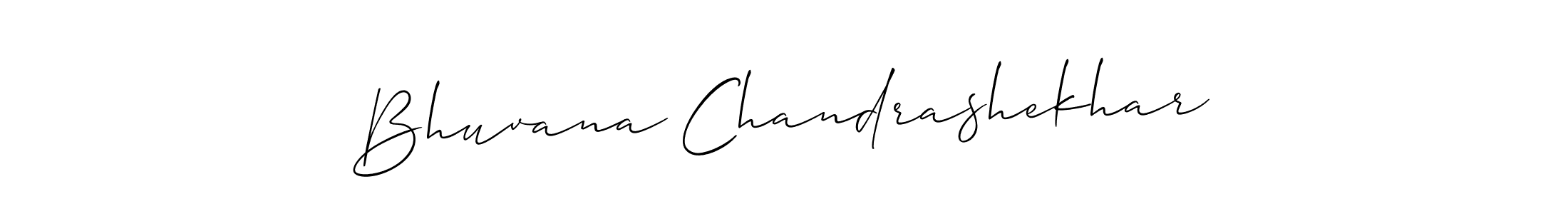 Allison_Script is a professional signature style that is perfect for those who want to add a touch of class to their signature. It is also a great choice for those who want to make their signature more unique. Get Bhuvana Chandrashekhar name to fancy signature for free. Bhuvana Chandrashekhar signature style 2 images and pictures png