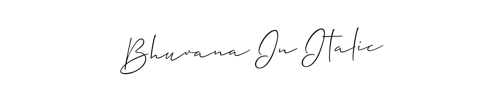 Here are the top 10 professional signature styles for the name Bhuvana In Italic. These are the best autograph styles you can use for your name. Bhuvana In Italic signature style 2 images and pictures png