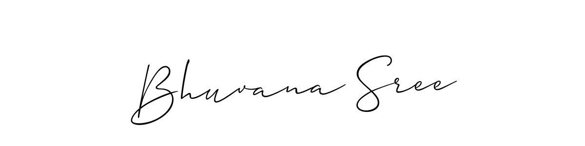 You can use this online signature creator to create a handwritten signature for the name Bhuvana Sree. This is the best online autograph maker. Bhuvana Sree signature style 2 images and pictures png