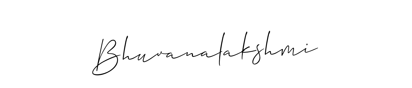 Create a beautiful signature design for name Bhuvanalakshmi. With this signature (Allison_Script) fonts, you can make a handwritten signature for free. Bhuvanalakshmi signature style 2 images and pictures png