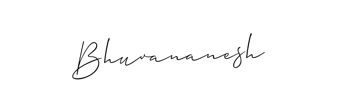 Create a beautiful signature design for name Bhuvananesh. With this signature (Allison_Script) fonts, you can make a handwritten signature for free. Bhuvananesh signature style 2 images and pictures png