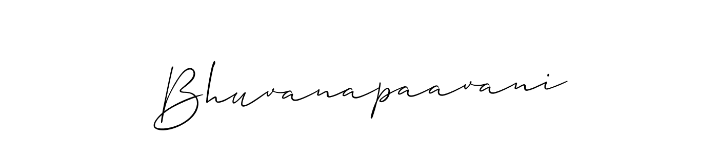 How to make Bhuvanapaavani signature? Allison_Script is a professional autograph style. Create handwritten signature for Bhuvanapaavani name. Bhuvanapaavani signature style 2 images and pictures png