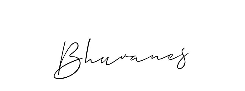 Make a beautiful signature design for name Bhuvanes. With this signature (Allison_Script) style, you can create a handwritten signature for free. Bhuvanes signature style 2 images and pictures png