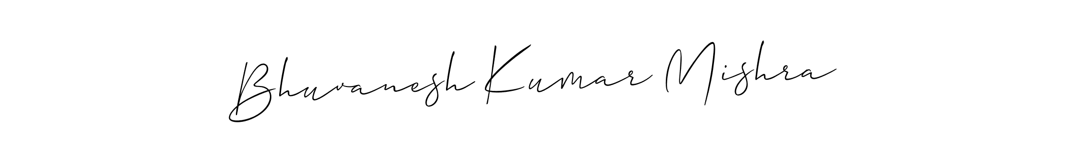 Use a signature maker to create a handwritten signature online. With this signature software, you can design (Allison_Script) your own signature for name Bhuvanesh Kumar Mishra. Bhuvanesh Kumar Mishra signature style 2 images and pictures png