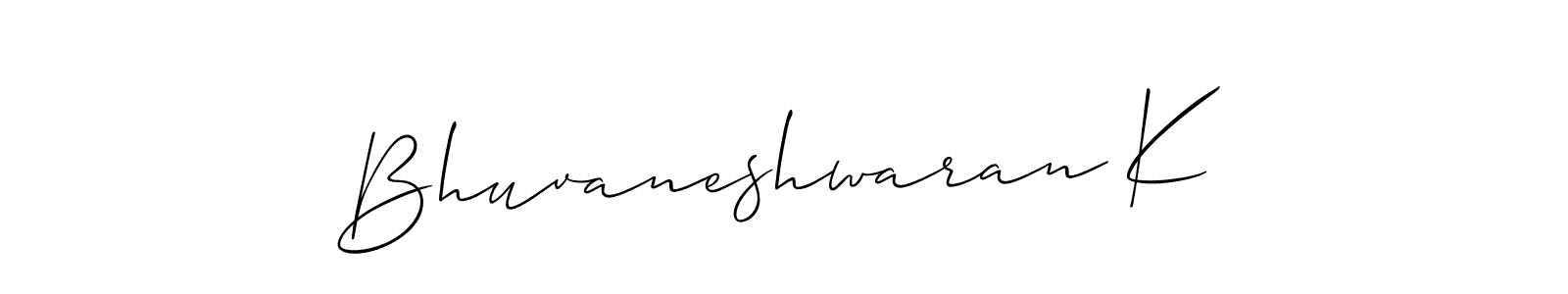 Make a beautiful signature design for name Bhuvaneshwaran K. Use this online signature maker to create a handwritten signature for free. Bhuvaneshwaran K signature style 2 images and pictures png