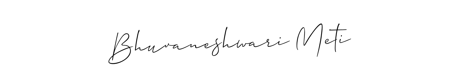 It looks lik you need a new signature style for name Bhuvaneshwari Meti. Design unique handwritten (Allison_Script) signature with our free signature maker in just a few clicks. Bhuvaneshwari Meti signature style 2 images and pictures png