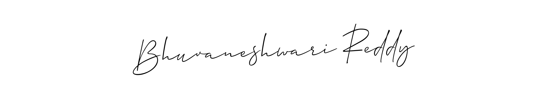 The best way (Allison_Script) to make a short signature is to pick only two or three words in your name. The name Bhuvaneshwari Reddy include a total of six letters. For converting this name. Bhuvaneshwari Reddy signature style 2 images and pictures png