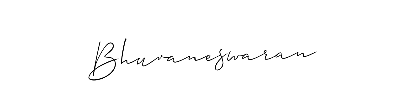 Make a beautiful signature design for name Bhuvaneswaran. With this signature (Allison_Script) style, you can create a handwritten signature for free. Bhuvaneswaran signature style 2 images and pictures png