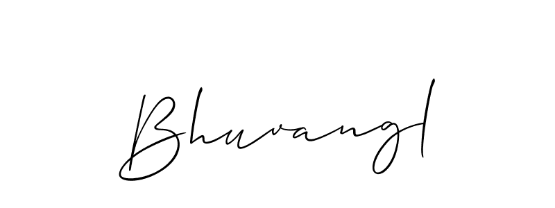 The best way (Allison_Script) to make a short signature is to pick only two or three words in your name. The name Bhuvangl include a total of six letters. For converting this name. Bhuvangl signature style 2 images and pictures png