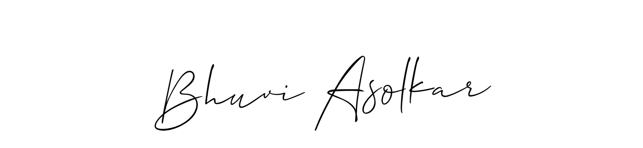 You can use this online signature creator to create a handwritten signature for the name Bhuvi Asolkar. This is the best online autograph maker. Bhuvi Asolkar signature style 2 images and pictures png