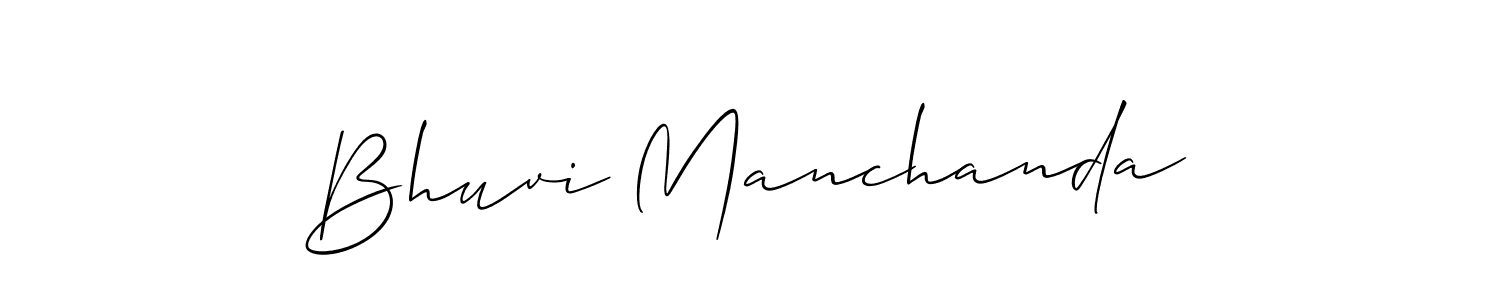 Also You can easily find your signature by using the search form. We will create Bhuvi Manchanda name handwritten signature images for you free of cost using Allison_Script sign style. Bhuvi Manchanda signature style 2 images and pictures png