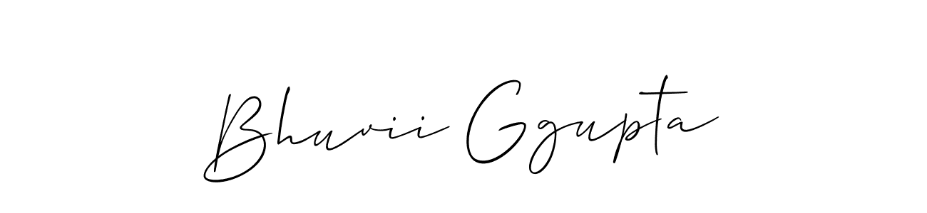 if you are searching for the best signature style for your name Bhuvii Ggupta. so please give up your signature search. here we have designed multiple signature styles  using Allison_Script. Bhuvii Ggupta signature style 2 images and pictures png