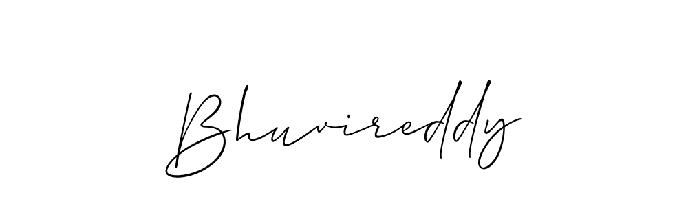 How to make Bhuvireddy name signature. Use Allison_Script style for creating short signs online. This is the latest handwritten sign. Bhuvireddy signature style 2 images and pictures png