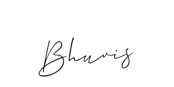 You should practise on your own different ways (Allison_Script) to write your name (Bhuvis) in signature. don't let someone else do it for you. Bhuvis signature style 2 images and pictures png