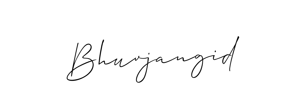 How to make Bhuvjangid name signature. Use Allison_Script style for creating short signs online. This is the latest handwritten sign. Bhuvjangid signature style 2 images and pictures png