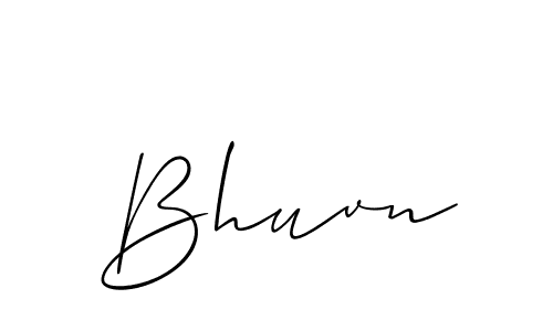 Allison_Script is a professional signature style that is perfect for those who want to add a touch of class to their signature. It is also a great choice for those who want to make their signature more unique. Get Bhuvn name to fancy signature for free. Bhuvn signature style 2 images and pictures png
