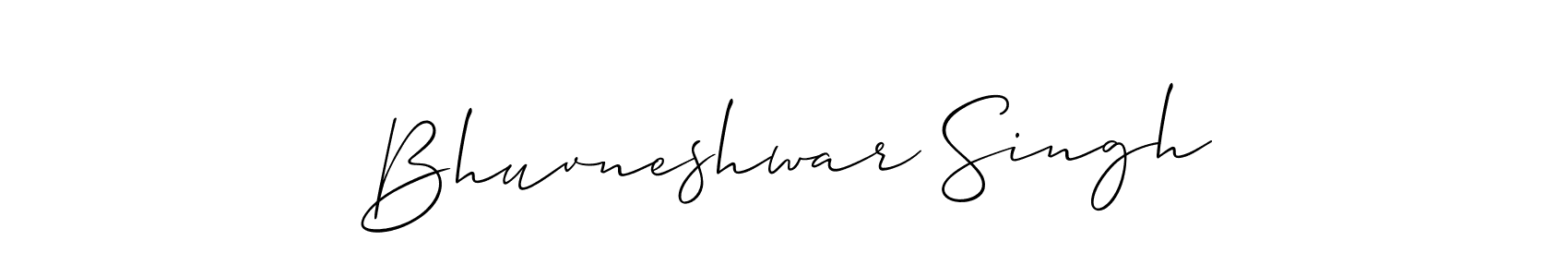Create a beautiful signature design for name Bhuvneshwar Singh. With this signature (Allison_Script) fonts, you can make a handwritten signature for free. Bhuvneshwar Singh signature style 2 images and pictures png