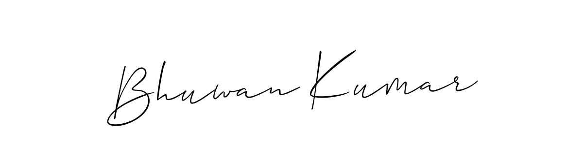 How to make Bhuwan Kumar signature? Allison_Script is a professional autograph style. Create handwritten signature for Bhuwan Kumar name. Bhuwan Kumar signature style 2 images and pictures png