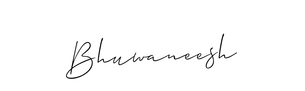 Use a signature maker to create a handwritten signature online. With this signature software, you can design (Allison_Script) your own signature for name Bhuwaneesh. Bhuwaneesh signature style 2 images and pictures png
