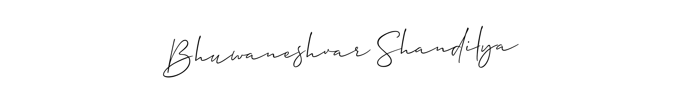 Use a signature maker to create a handwritten signature online. With this signature software, you can design (Allison_Script) your own signature for name Bhuwaneshvar Shandilya. Bhuwaneshvar Shandilya signature style 2 images and pictures png