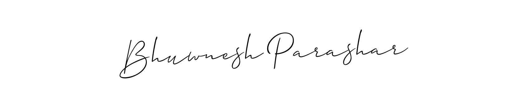 if you are searching for the best signature style for your name Bhuwnesh Parashar. so please give up your signature search. here we have designed multiple signature styles  using Allison_Script. Bhuwnesh Parashar signature style 2 images and pictures png