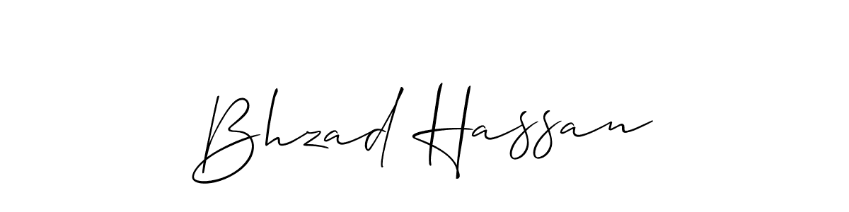 It looks lik you need a new signature style for name Bhzad Hassan. Design unique handwritten (Allison_Script) signature with our free signature maker in just a few clicks. Bhzad Hassan signature style 2 images and pictures png