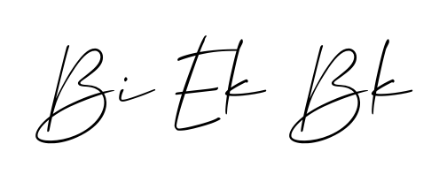 Discover how Bi Ek Bk looks in an executive cursive font (Allison_Script). Perfect for legal documents, invoices, and certificates. Bi Ek Bk signature style 2 images and pictures png