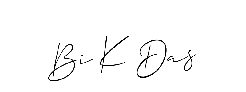 Make a short Bi K Das signature style. Manage your documents anywhere anytime using Allison_Script. Create and add eSignatures, submit forms, share and send files easily. Bi K Das signature style 2 images and pictures png