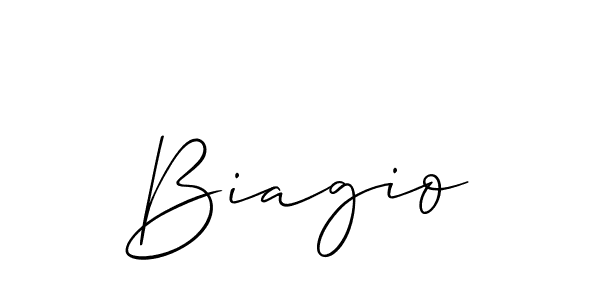 Design your own signature with our free online signature maker. With this signature software, you can create a handwritten (Allison_Script) signature for name Biagio. Biagio signature style 2 images and pictures png