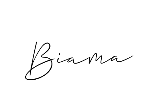 if you are searching for the best signature style for your name Biama. so please give up your signature search. here we have designed multiple signature styles  using Allison_Script. Biama signature style 2 images and pictures png