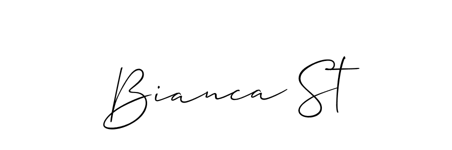 Best and Professional Signature Style for Bianca St. Allison_Script Best Signature Style Collection. Bianca St signature style 2 images and pictures png