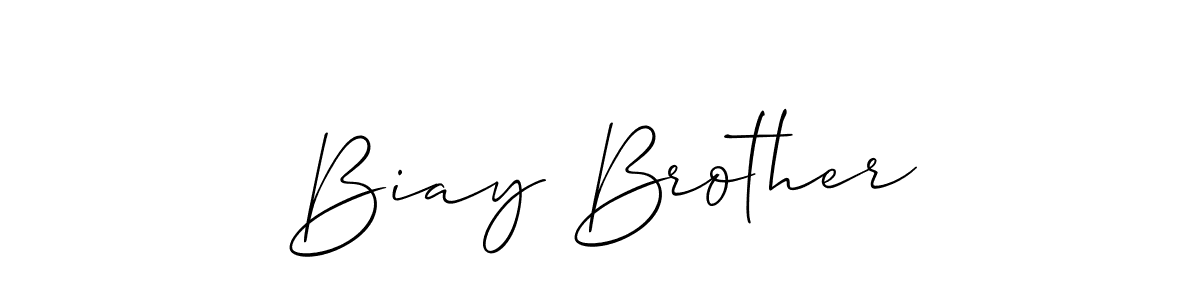 This is the best signature style for the Biay Brother name. Also you like these signature font (Allison_Script). Mix name signature. Biay Brother signature style 2 images and pictures png