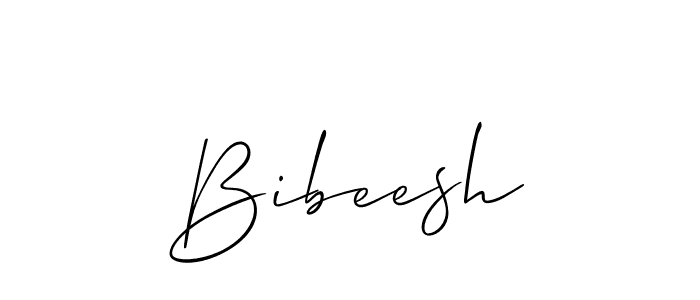 How to Draw Bibeesh signature style? Allison_Script is a latest design signature styles for name Bibeesh. Bibeesh signature style 2 images and pictures png