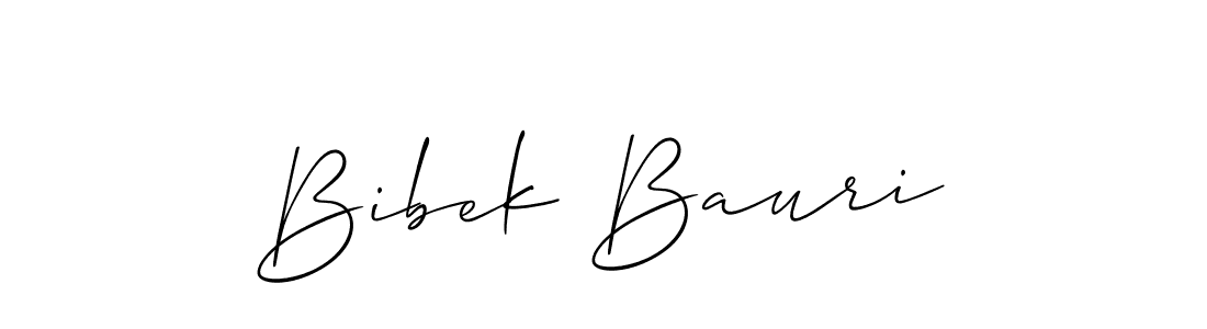 How to make Bibek Bauri signature? Allison_Script is a professional autograph style. Create handwritten signature for Bibek Bauri name. Bibek Bauri signature style 2 images and pictures png