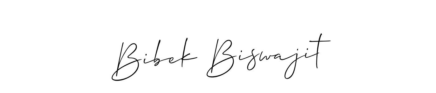 Make a short Bibek Biswajit signature style. Manage your documents anywhere anytime using Allison_Script. Create and add eSignatures, submit forms, share and send files easily. Bibek Biswajit signature style 2 images and pictures png