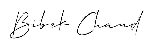 A stylish, flowing autograph style designed for name Bibek Chand using Allison_Script typography. Perfect for digital creative projects. Bibek Chand signature style 2 images and pictures png