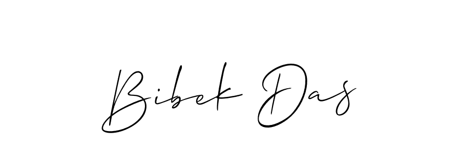 Make a beautiful signature design for name Bibek Das. With this signature (Allison_Script) style, you can create a handwritten signature for free. Bibek Das signature style 2 images and pictures png