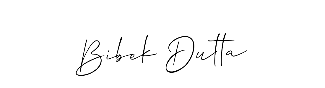 You should practise on your own different ways (Allison_Script) to write your name (Bibek Dutta) in signature. don't let someone else do it for you. Bibek Dutta signature style 2 images and pictures png
