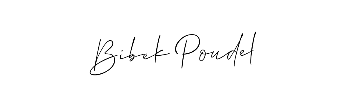 How to Draw Bibek Poudel signature style? Allison_Script is a latest design signature styles for name Bibek Poudel. Bibek Poudel signature style 2 images and pictures png