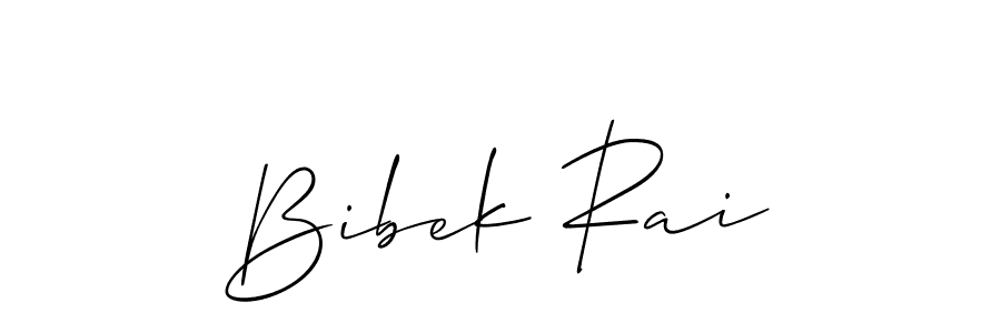 Also we have Bibek Rai name is the best signature style. Create professional handwritten signature collection using Allison_Script autograph style. Bibek Rai signature style 2 images and pictures png