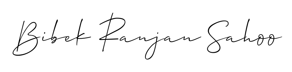How to make Bibek Ranjan Sahoo name signature. Use Allison_Script style for creating short signs online. This is the latest handwritten sign. Bibek Ranjan Sahoo signature style 2 images and pictures png