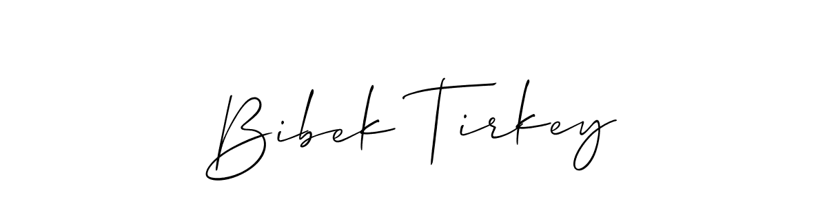 How to Draw Bibek Tirkey signature style? Allison_Script is a latest design signature styles for name Bibek Tirkey. Bibek Tirkey signature style 2 images and pictures png