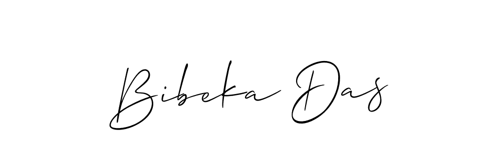 How to make Bibeka Das signature? Allison_Script is a professional autograph style. Create handwritten signature for Bibeka Das name. Bibeka Das signature style 2 images and pictures png