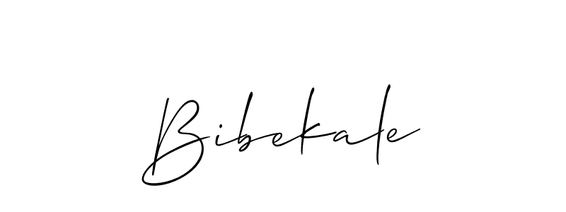 Also we have Bibekale name is the best signature style. Create professional handwritten signature collection using Allison_Script autograph style. Bibekale signature style 2 images and pictures png