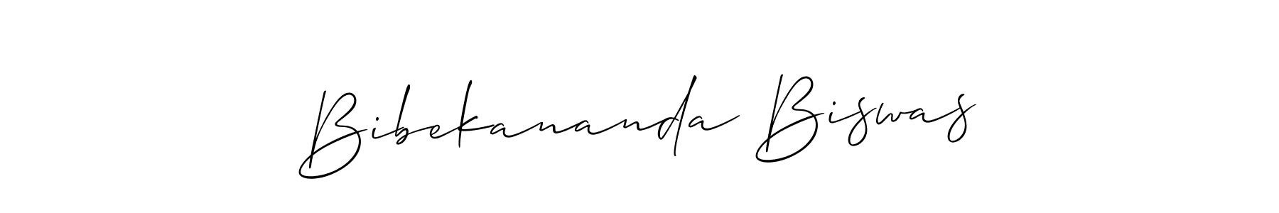 Design your own signature with our free online signature maker. With this signature software, you can create a handwritten (Allison_Script) signature for name Bibekananda Biswas. Bibekananda Biswas signature style 2 images and pictures png