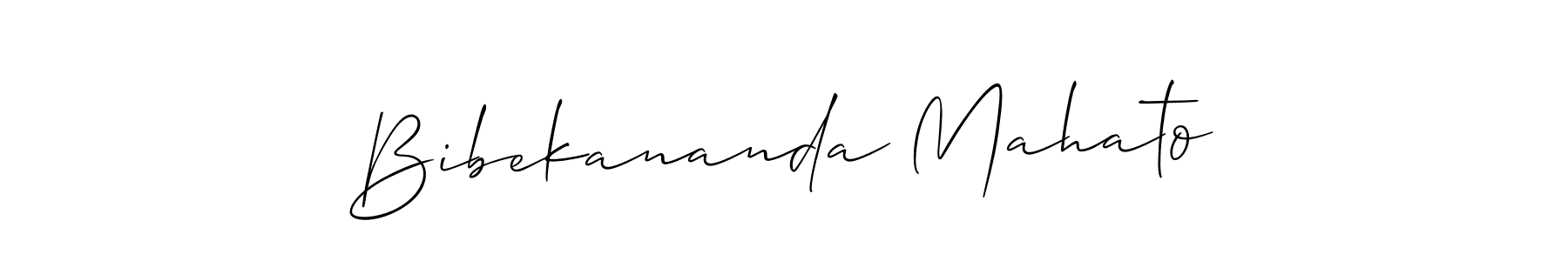 How to make Bibekananda Mahato signature? Allison_Script is a professional autograph style. Create handwritten signature for Bibekananda Mahato name. Bibekananda Mahato signature style 2 images and pictures png